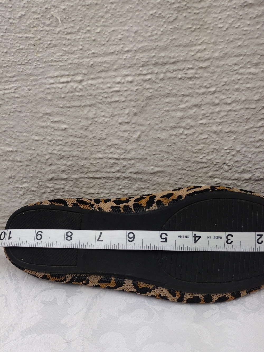 Steve Madden Tan Classic Leopard Print Fabric Upper Almond Toe Slip On Flat Shoe - Picture 15 of 16